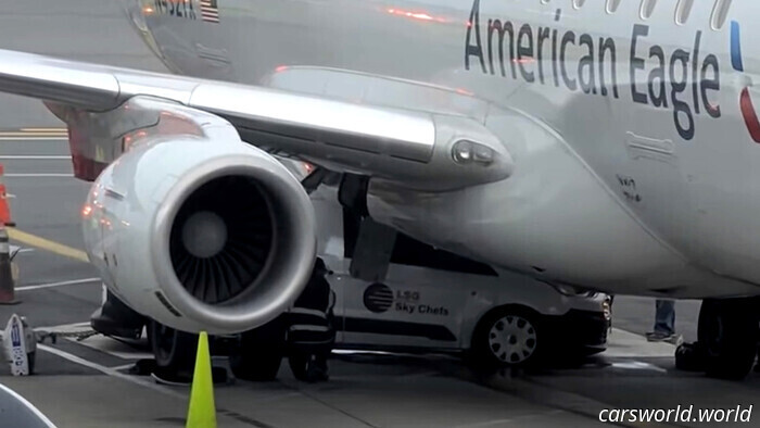 Airport Catering Looking for New Driver Following Multi-Million Dollar Collision | Carscoops